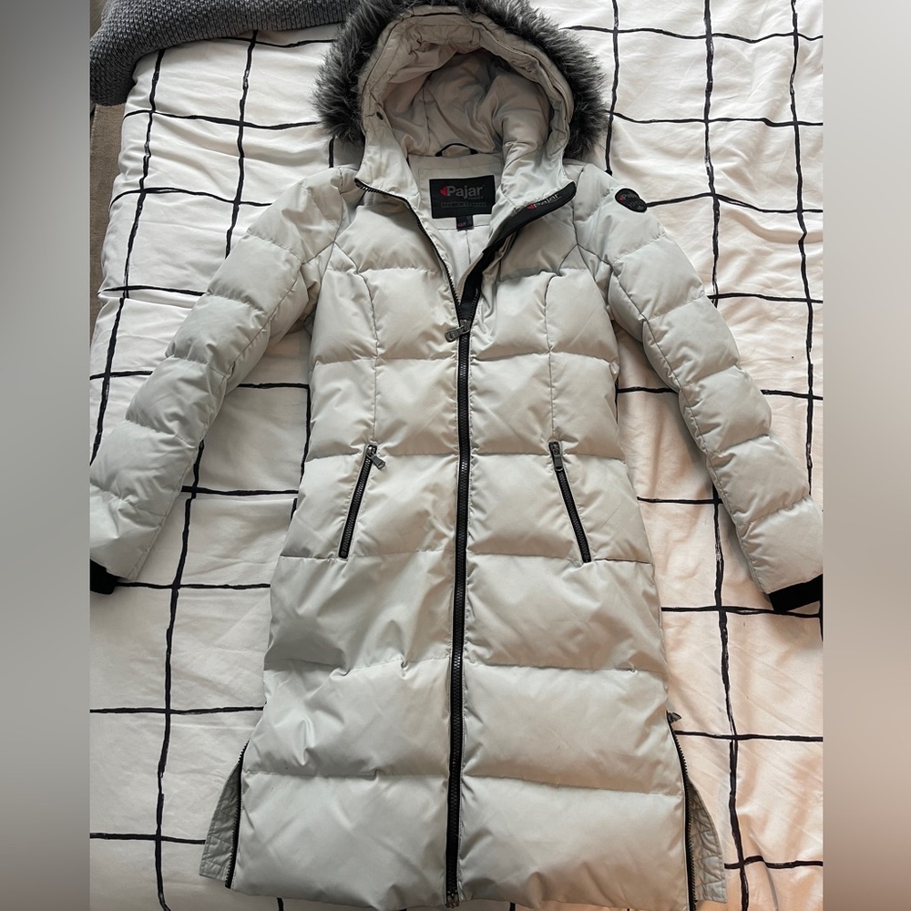 PAJAR WOMEN'S LONG PUFFER W/ FAUX FUR TRIM